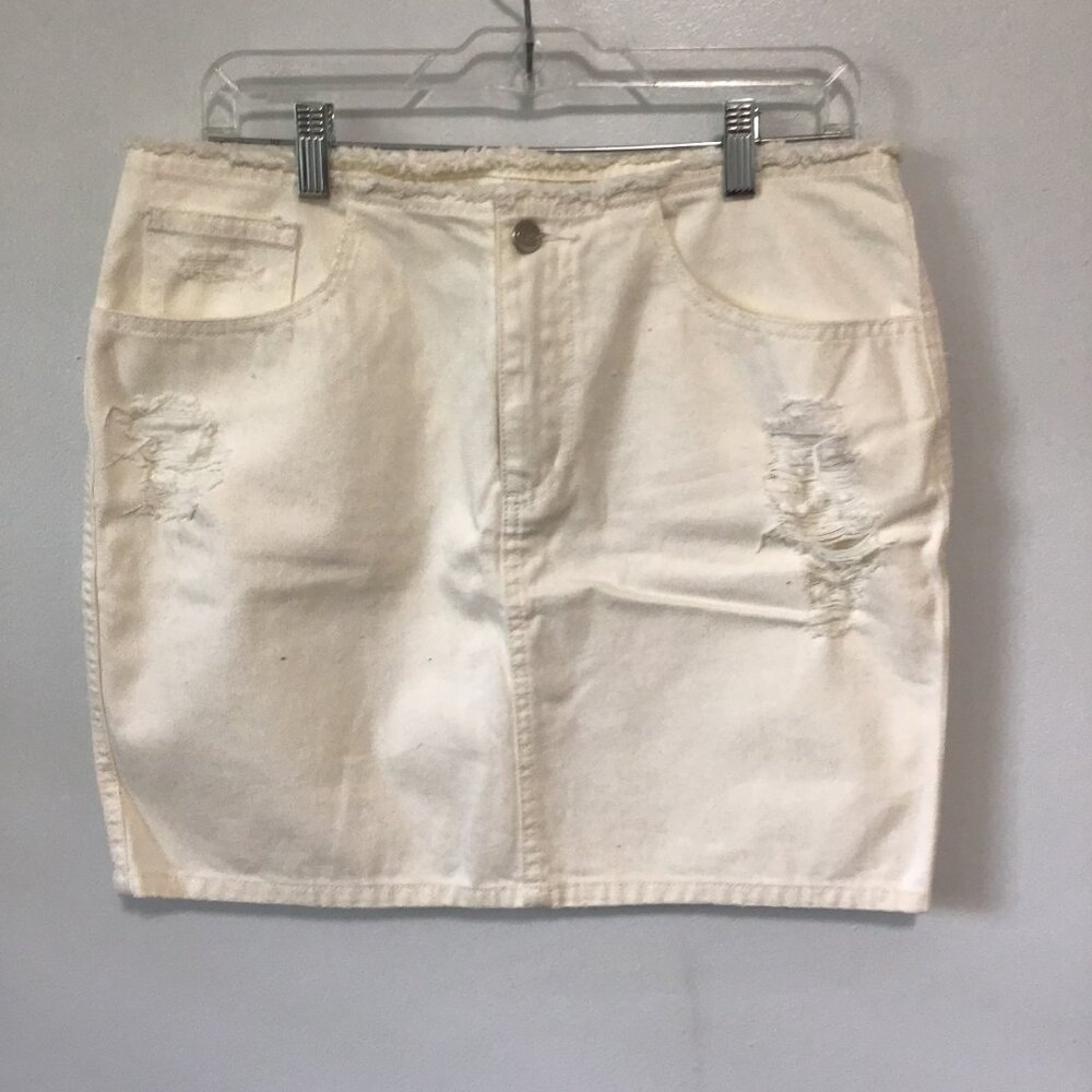 Cheap Monday Emily Denim Mini Skirt Size M